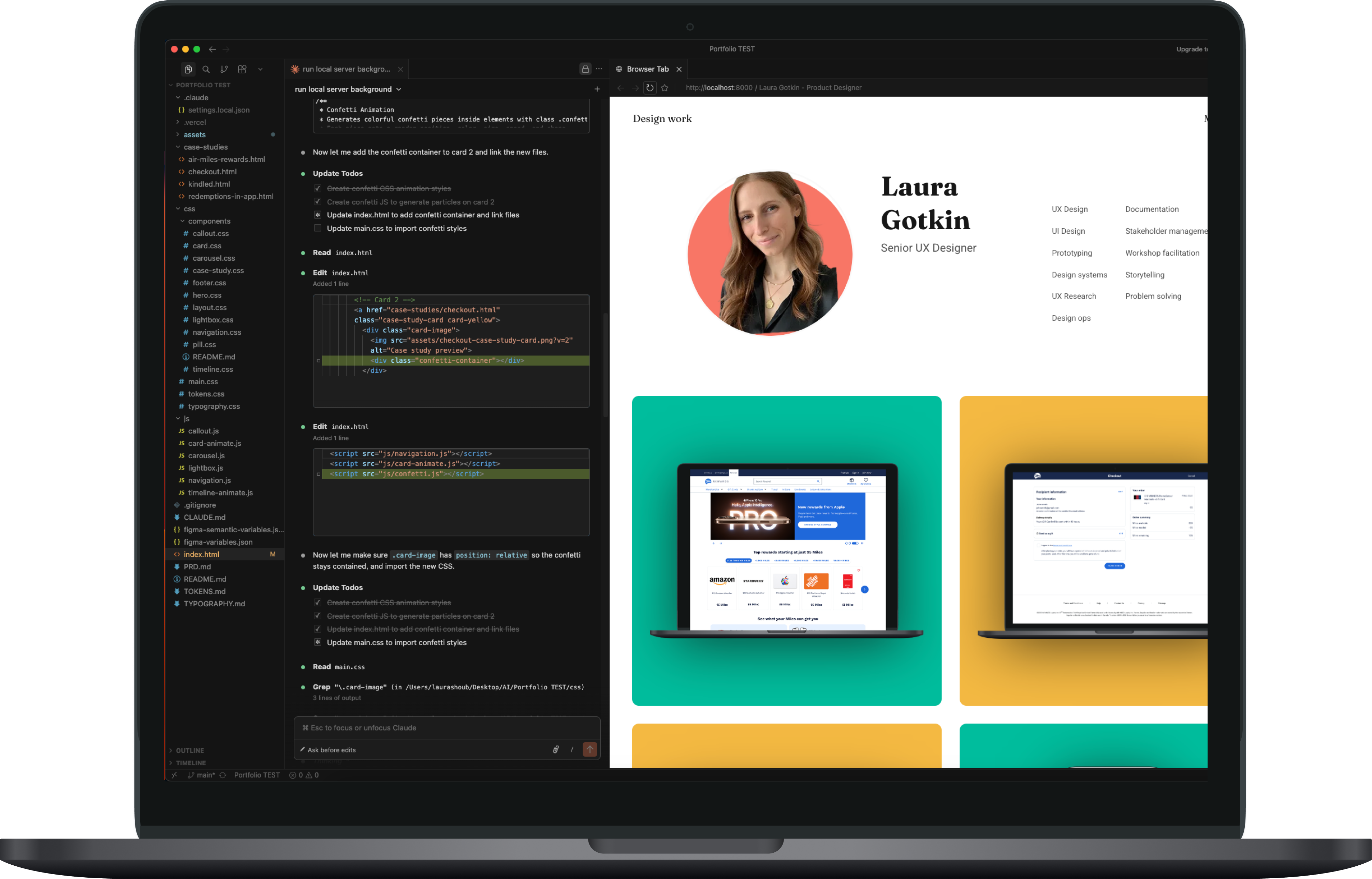 Vibe coding my presentation